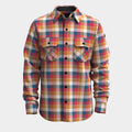Anchor Line Shirt Jacket Rhythmic Red Plaid - ver - 3