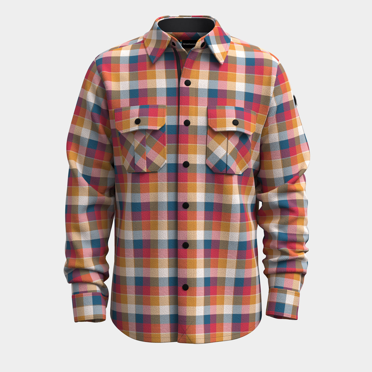 Anchor Line Shirt Jacket Rhythmic Red Plaid - 3