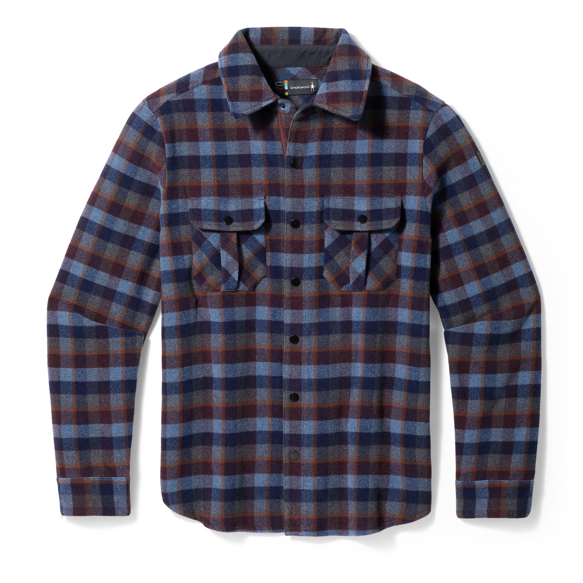 Anchor Line Shirt Jacket Eggplant Plaid - 3