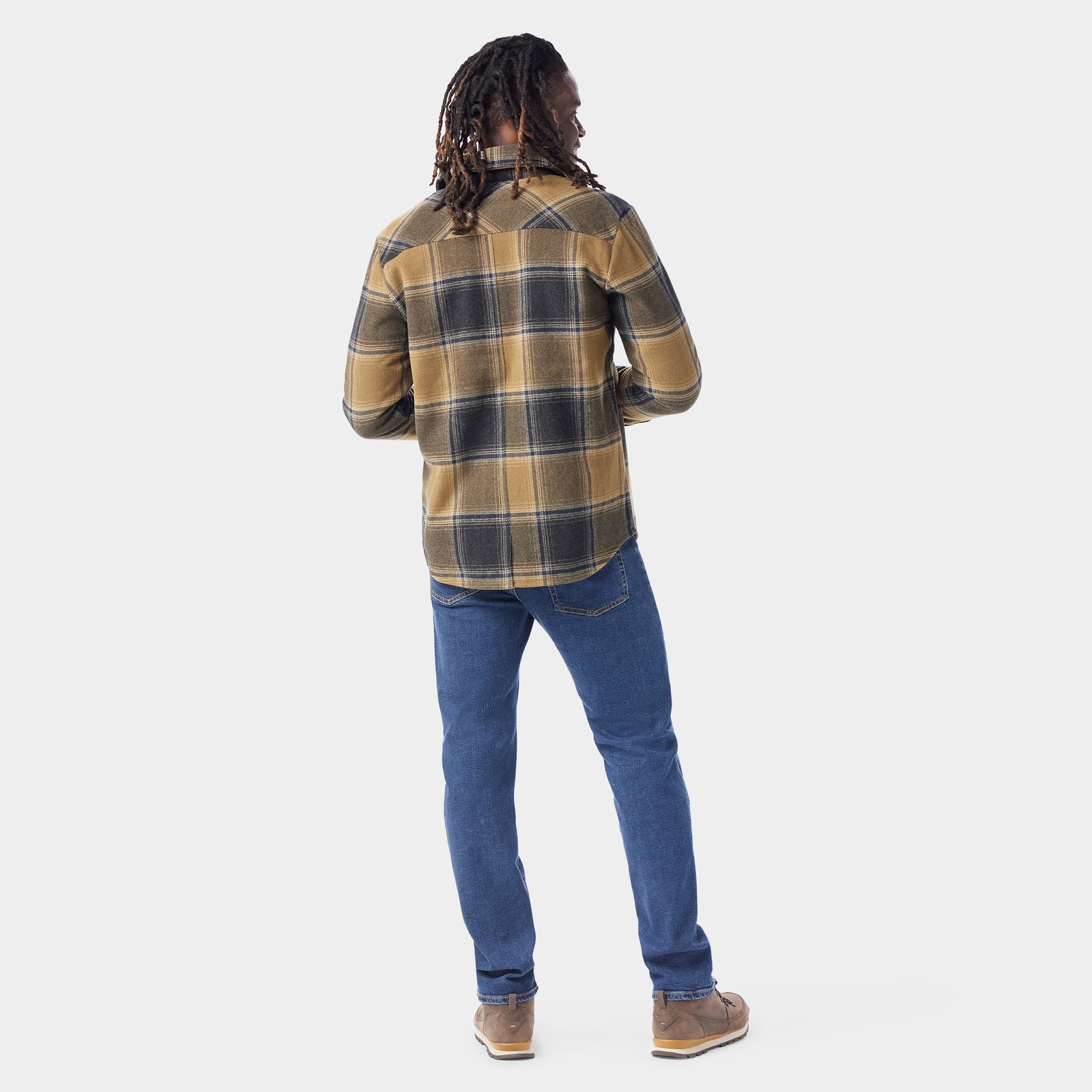 Anchor Line Shirt Jacket Rhythmic Red Plaid - ver - 2