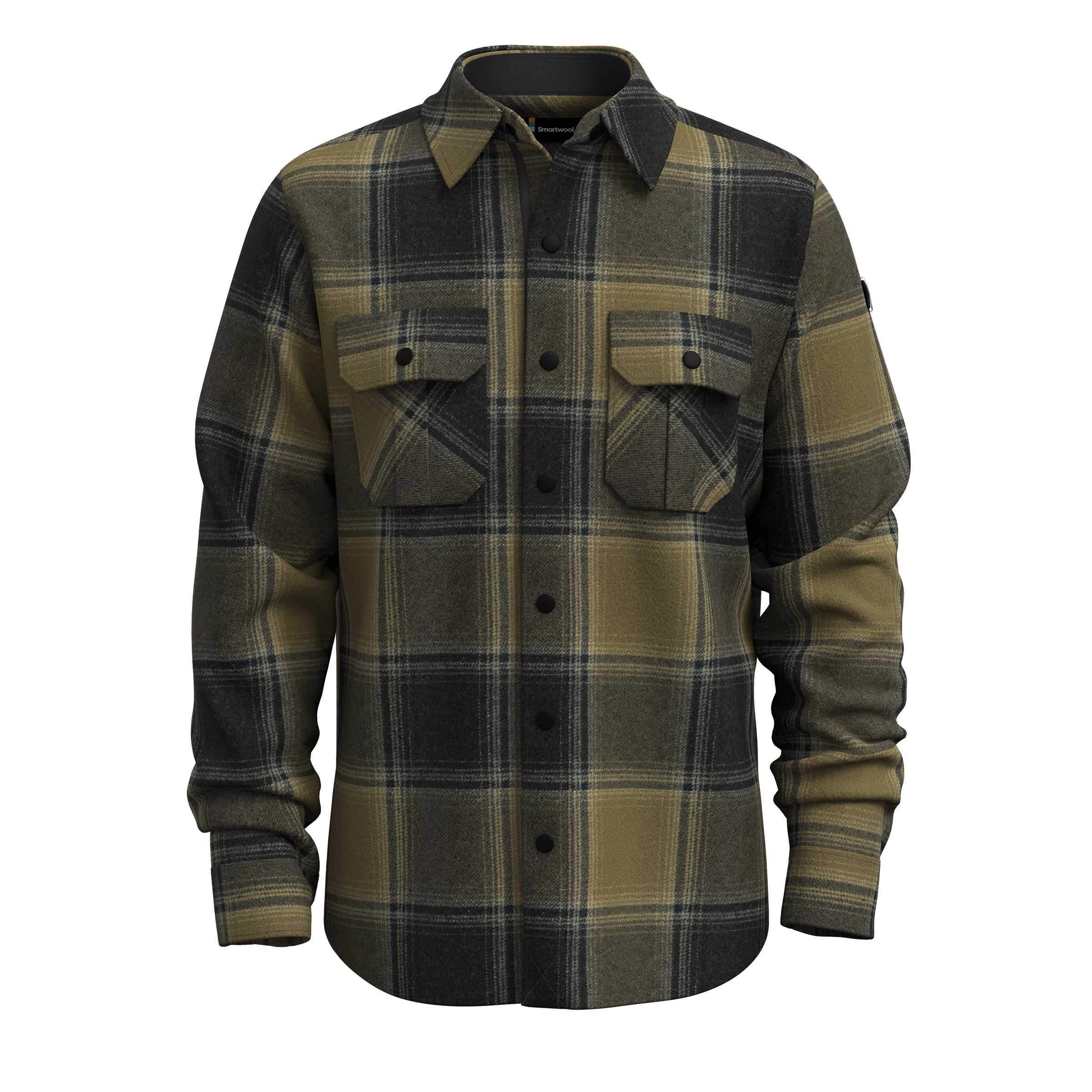 Anchor Line Shirt Jacket - Rhythmic Red Plaid
