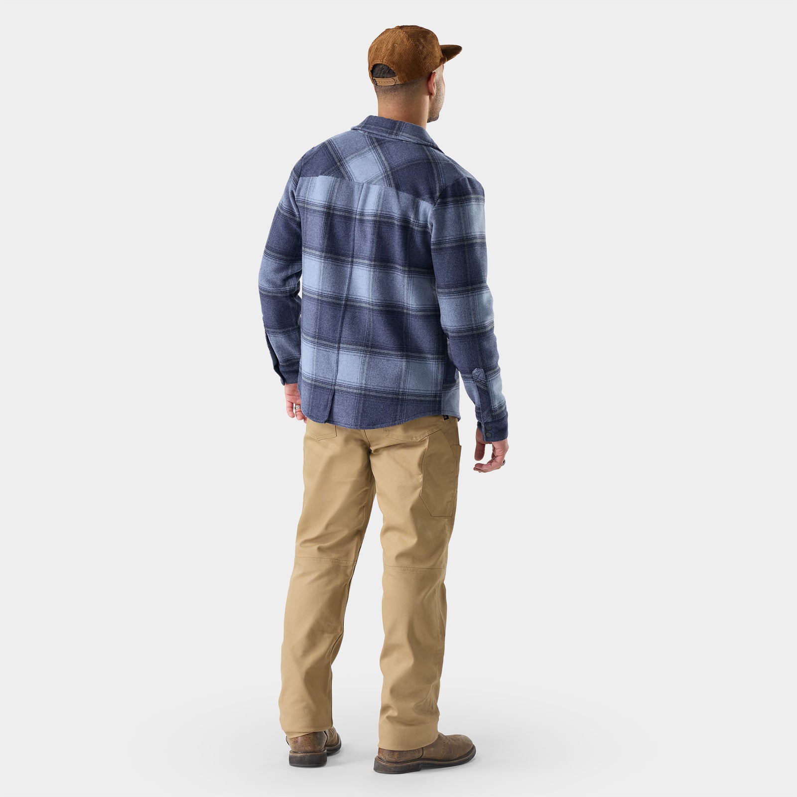 Anchor Line Shirt Jacket Nightfall Blue Plaid - ver - 2