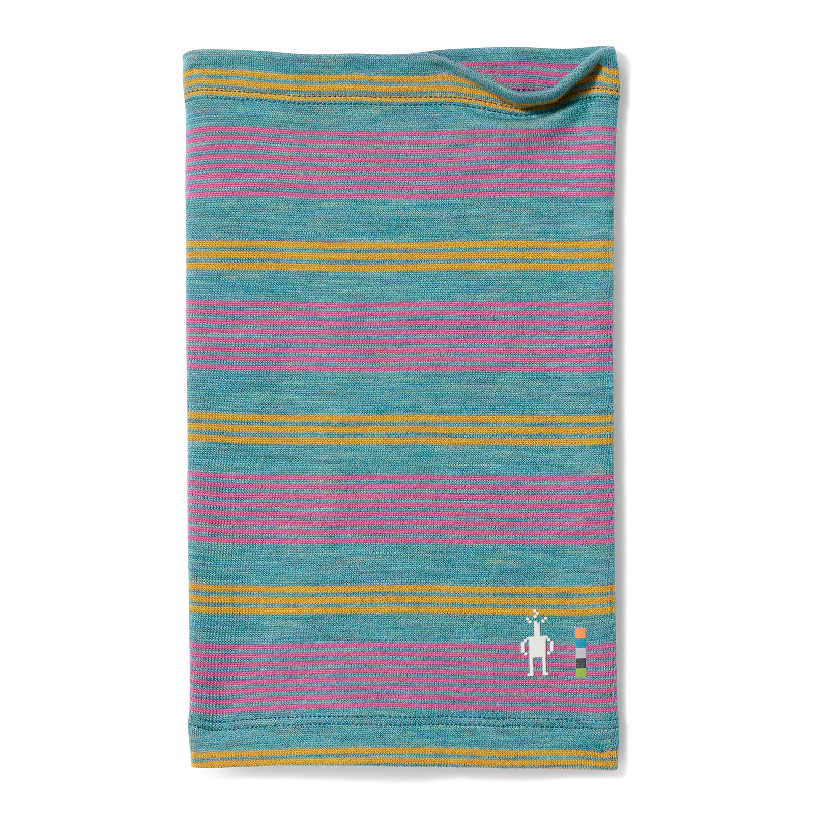 Kids' Thermal Merino Neck Gaiter Pacific Blue - ver - 1