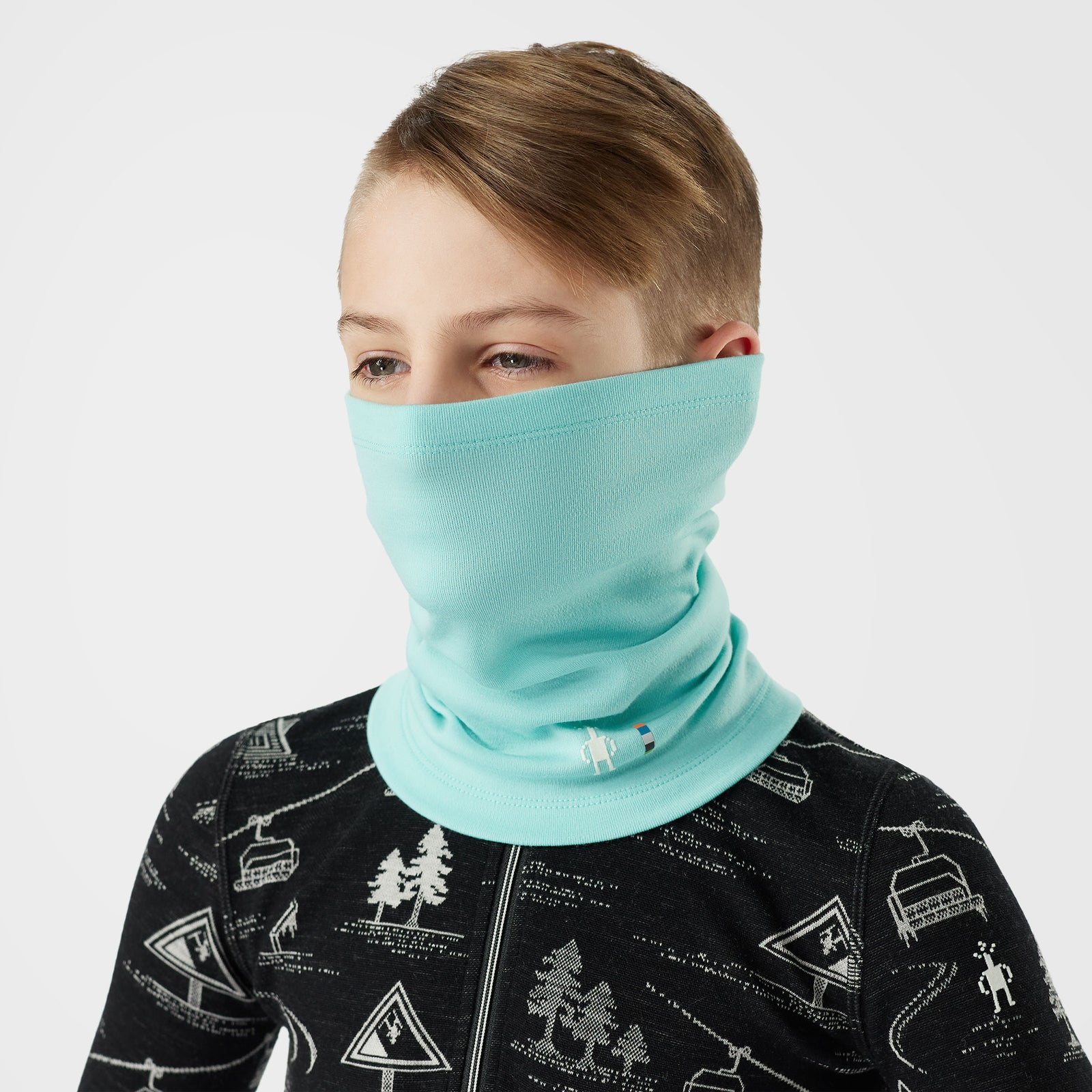 Cache-cou thermal Merino pour enfants  - voir - 2