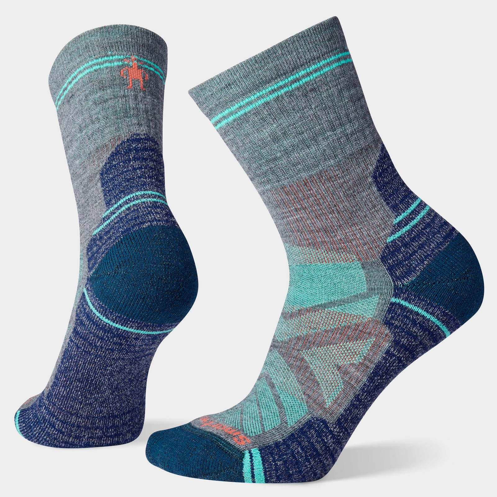 Women's Hike Mid Crew Socks Purple Iris - ver - 1