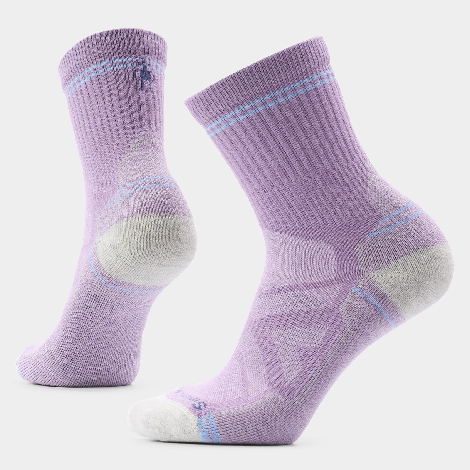 Women's Hike Mid Crew Socks Purple Dawn - ver - 1