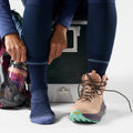 Women's Hike Crew Socks Deep Navy - ver - 2
