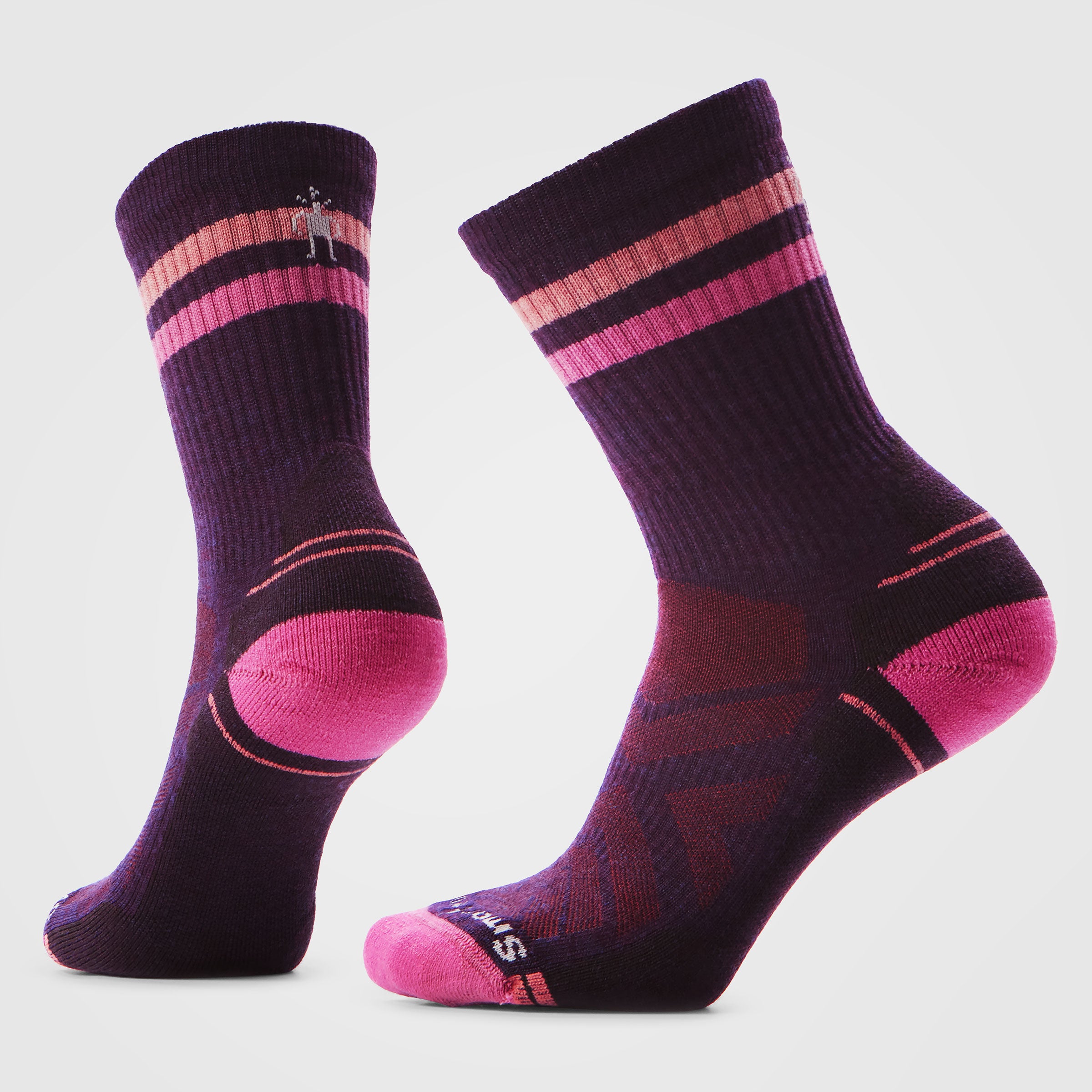 Women's Hike Tube Stripe Crew Socks - Purple Iris
