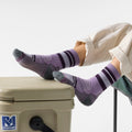 Women's Hike Saturnsphere Crew Socks Purple Dawn - ver - 2