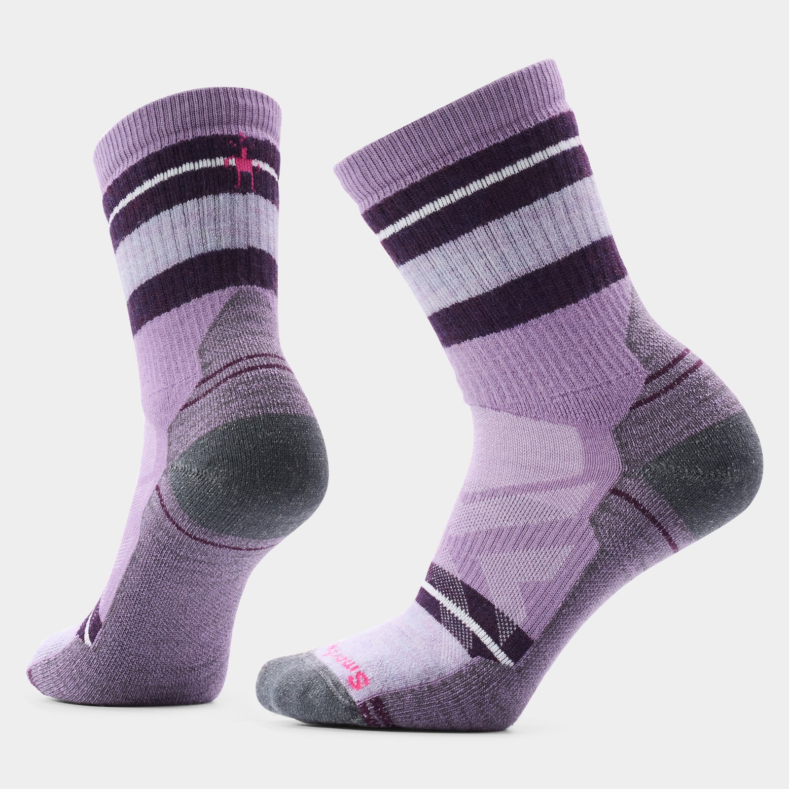 Women's Hike Saturnsphere Crew Socks Purple Dawn - ver - 1