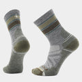 Hike Striped Mid Crew Socks Dusty Teal - ver - 1