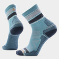 Hike Striped Mid Crew Socks Dusty Teal - ver - 1
