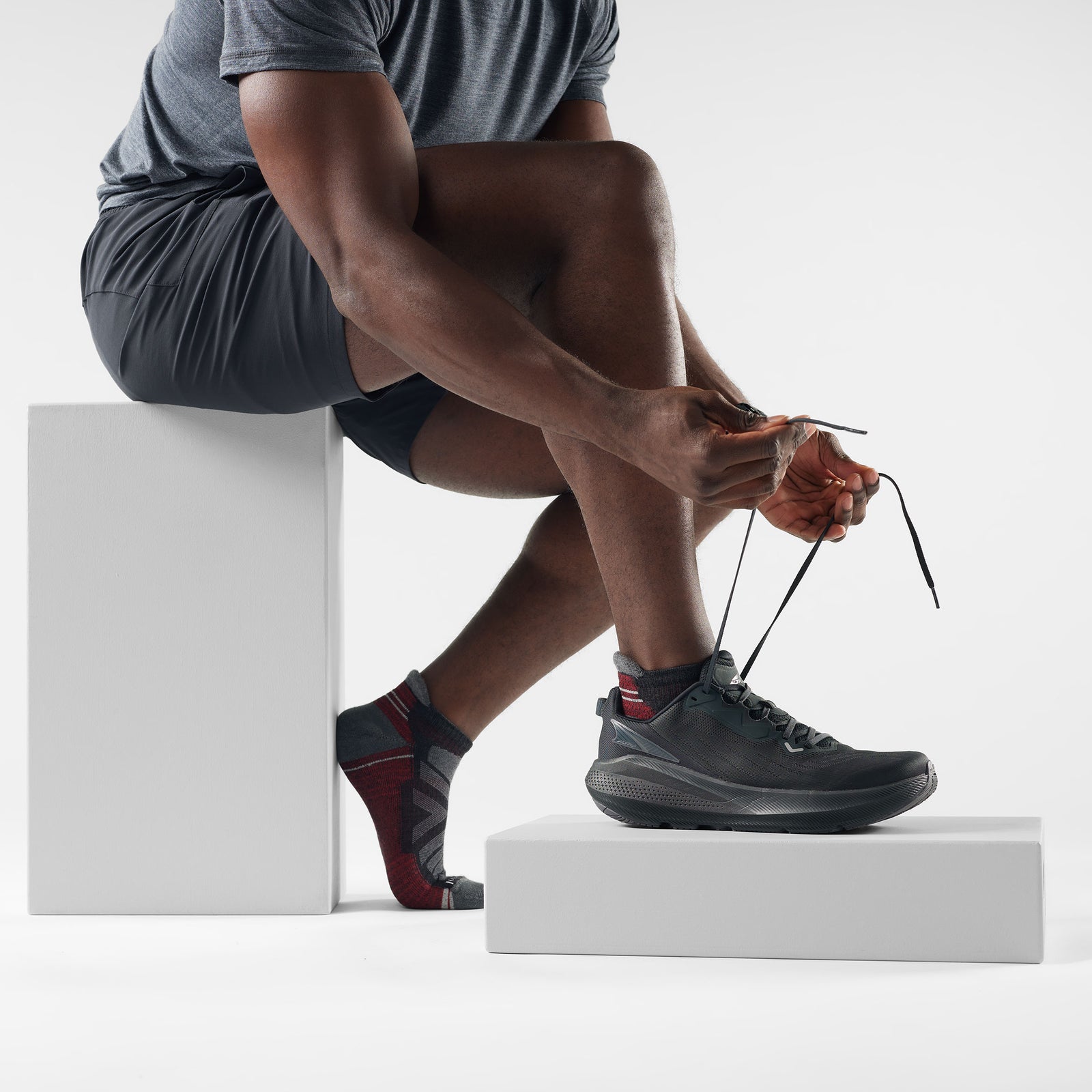Hike Low Ankle Socks Medium Gray - ver - 2
