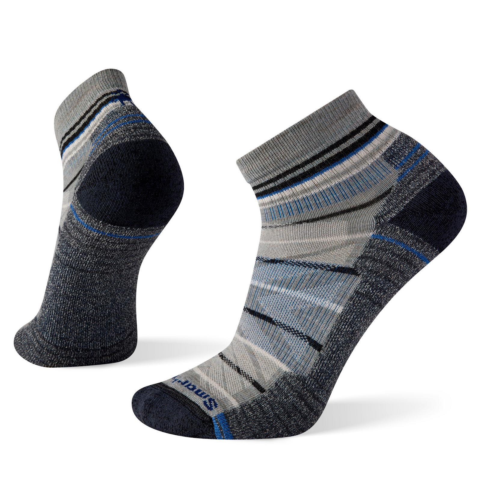 Hike Pattern Ankle Socks Ash - Charcoal - ver - 1