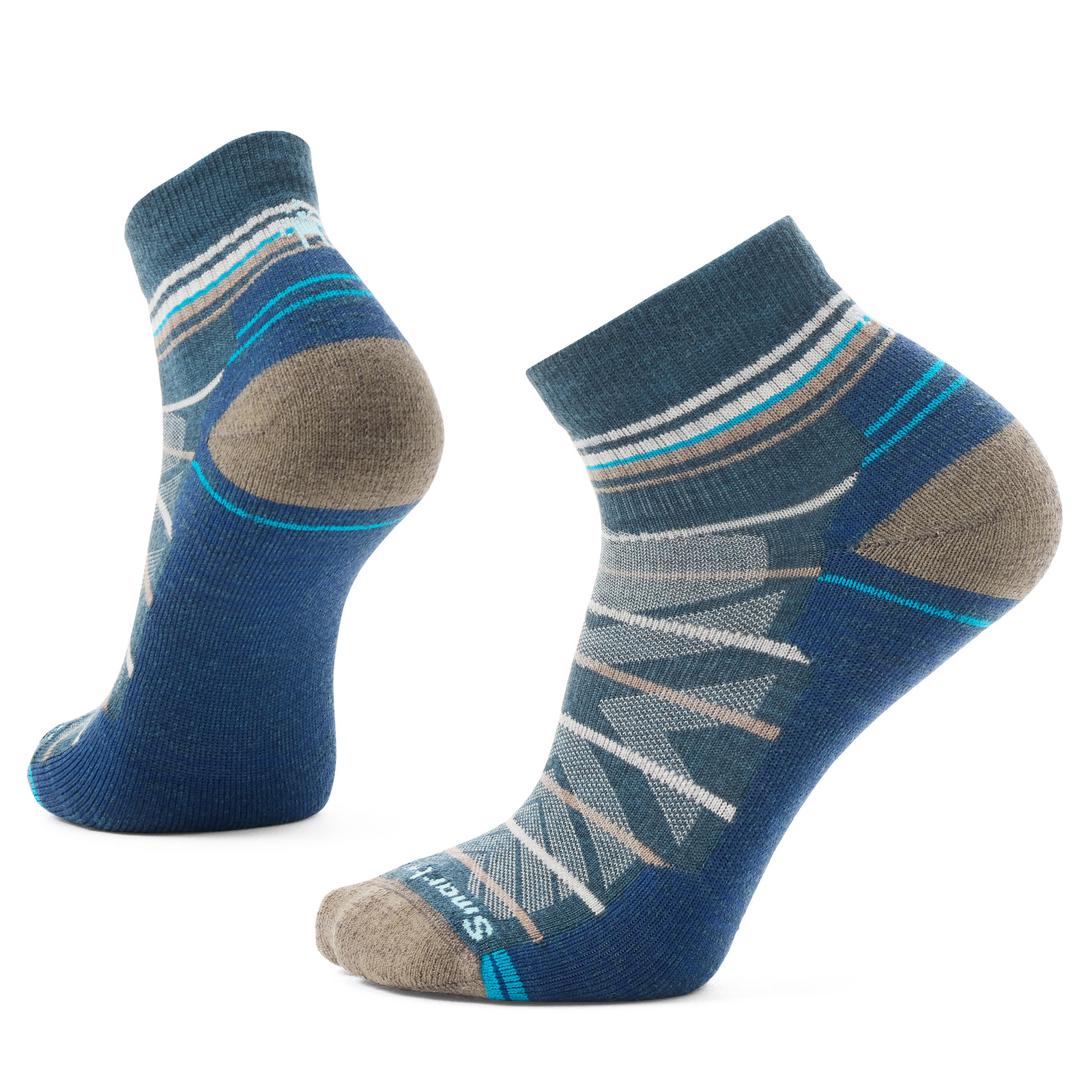 Hike Pattern Ankle Socks Nightfall Blue - ver - 1