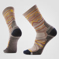 Hike Mountain Range Crew Socks Charcoal-Light Gray - ver - 1