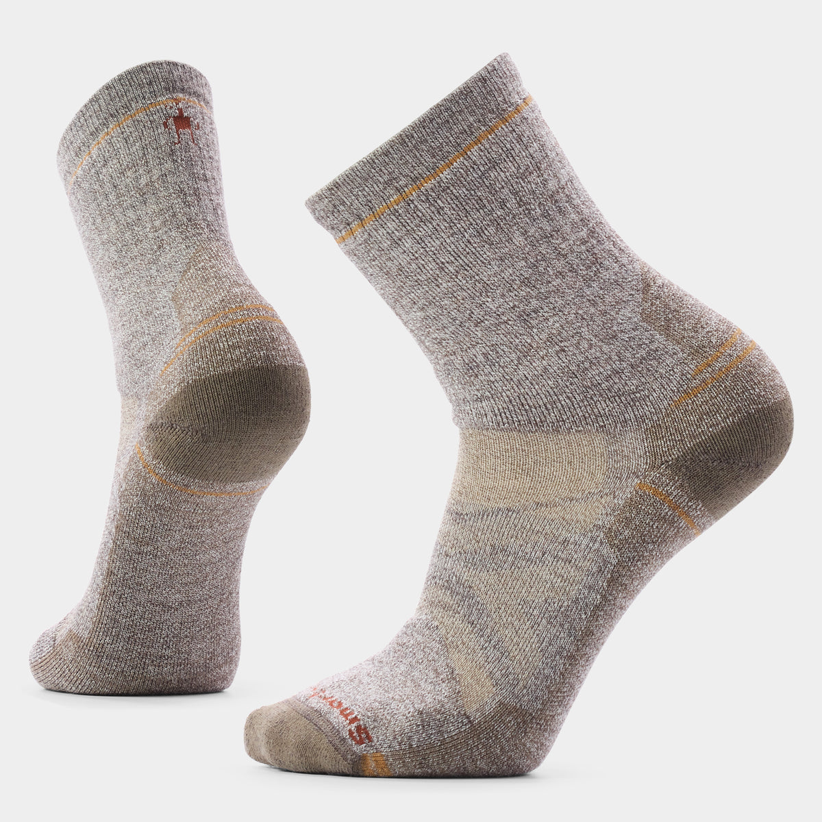 Hike Full Cushion Crew Socks Taupe-Natural Marl - 1