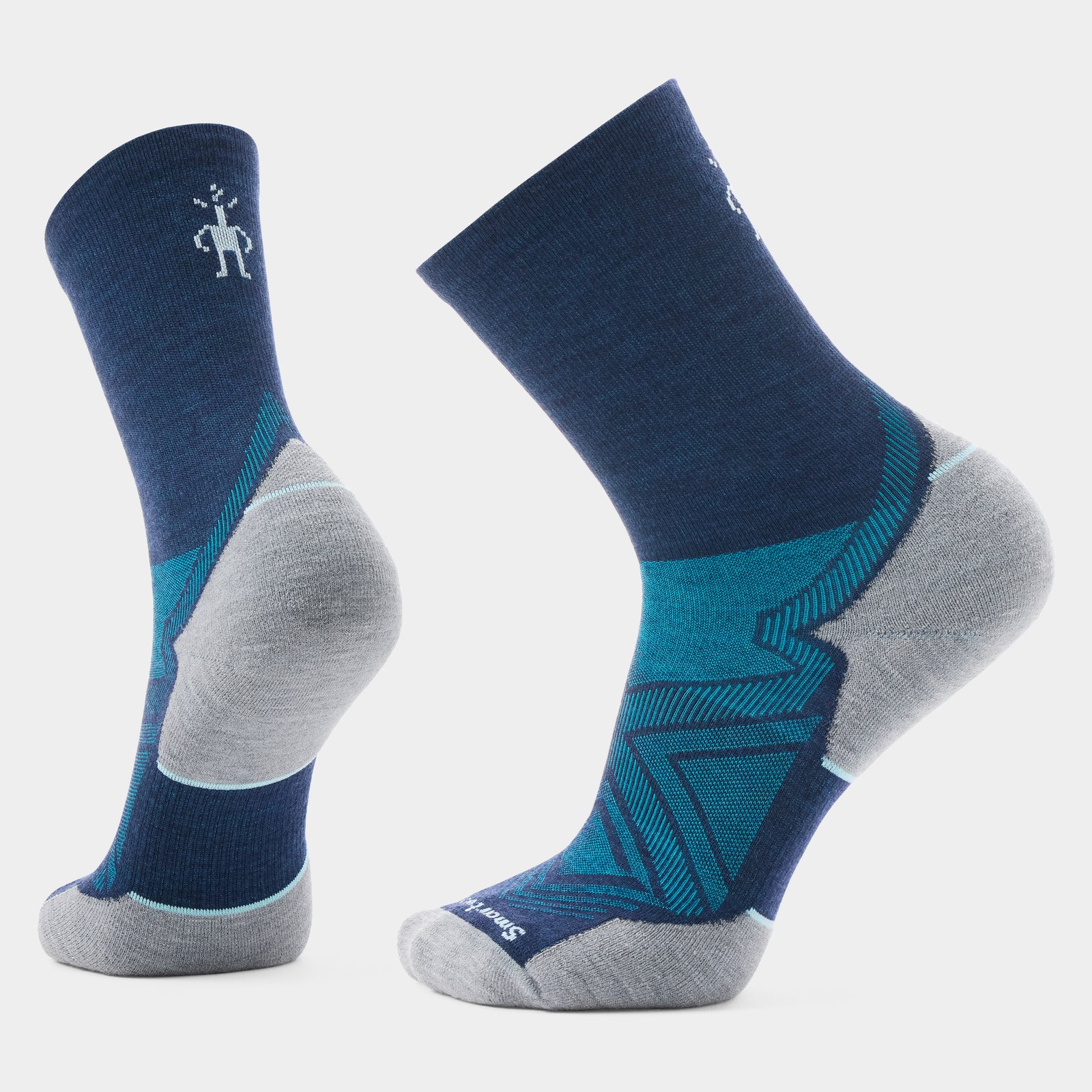 Run Mid Crew Socks Light Gray - ver - 1