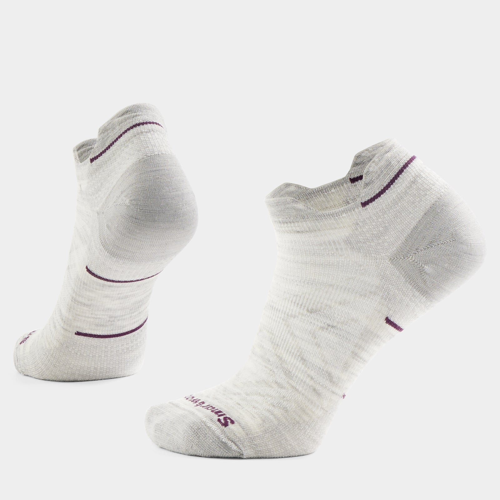 Women's Run Low Ankle Socks Ash - ver - 1
