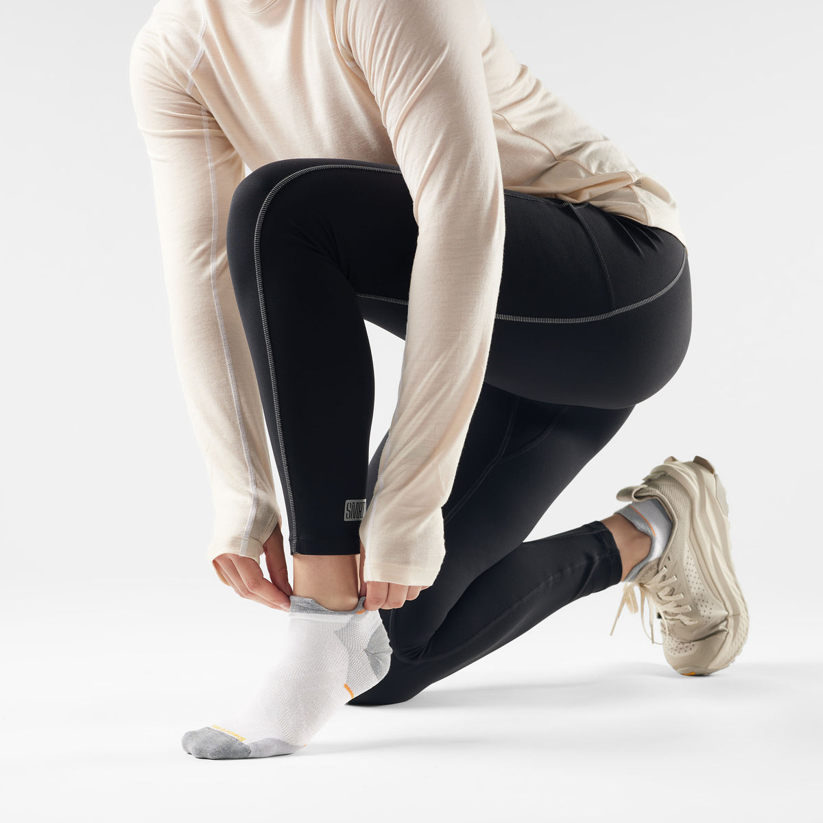 Women's Run Low Ankle Socks White - 2