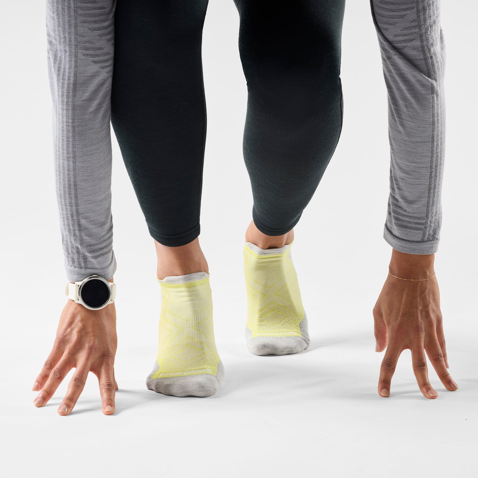 Women's Run Low Ankle Socks Lemongrass - ver - 2
