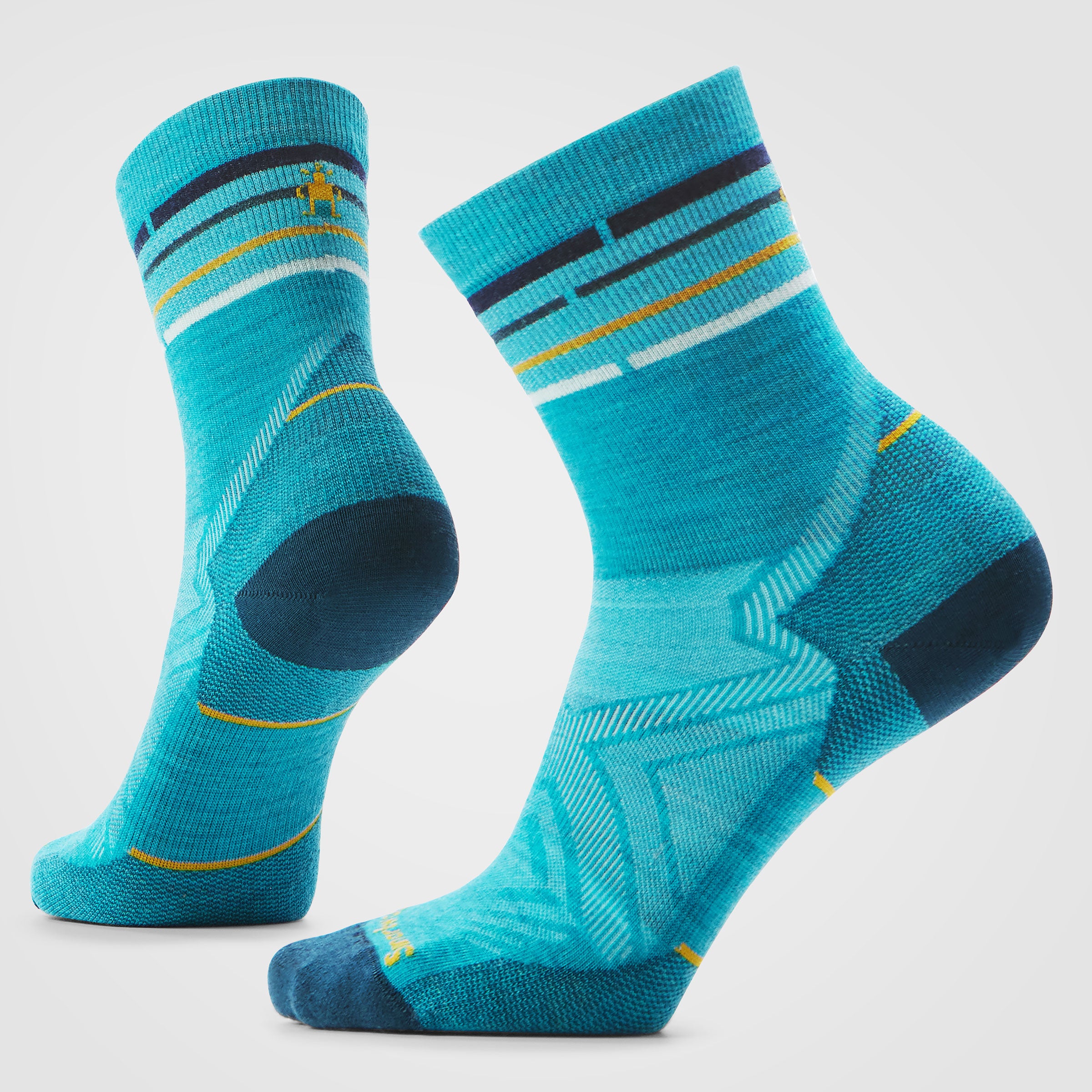 Women's Run Zero Cushion Mid Crew Socks Capri