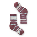 Kids' Hike Striped Crew Socks Dusty Teal - ver - 1