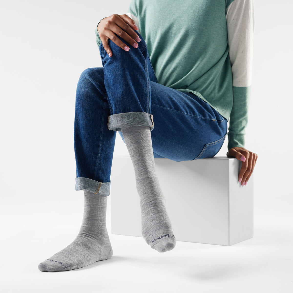 Smartwool Everyday Anchor Line Crew Socks Black / XL