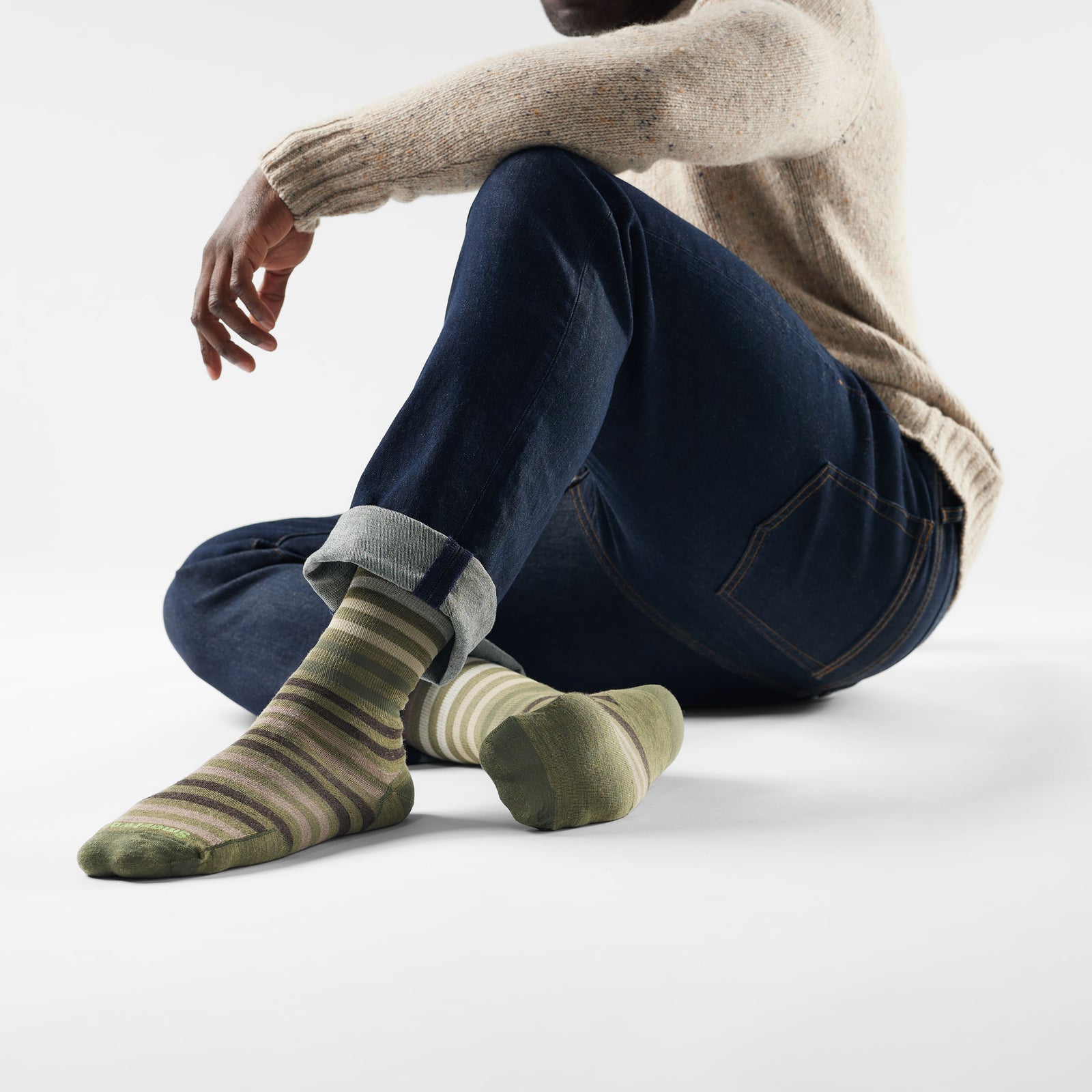 Everyday Spruce Street Crew Socks Nightfall Blue - ver - 2