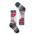 Kids' Wintersport Yeti Pattern Over The Calf Socks Moonbeam - ver - 1