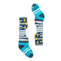Kids' Wintersport Yeti Pattern Over The Calf Socks Twilight Blue - ver - 1