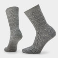 Women's Everyday Cable Crew Socks Chalk Violet - ver - 1