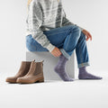 Women's Everyday Cable Crew Socks Moonbeam - ver - 2