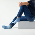 Women's Everyday Classic Dot Ankle Socks Serene Blue - ver - 2