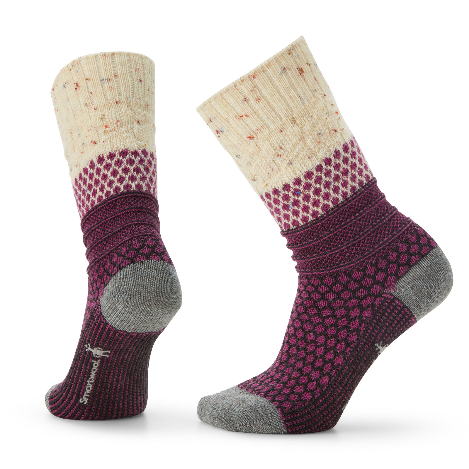 Women's Everyday Cozy Popcorn Cable Crew Socks Deep Navy - ver - 1