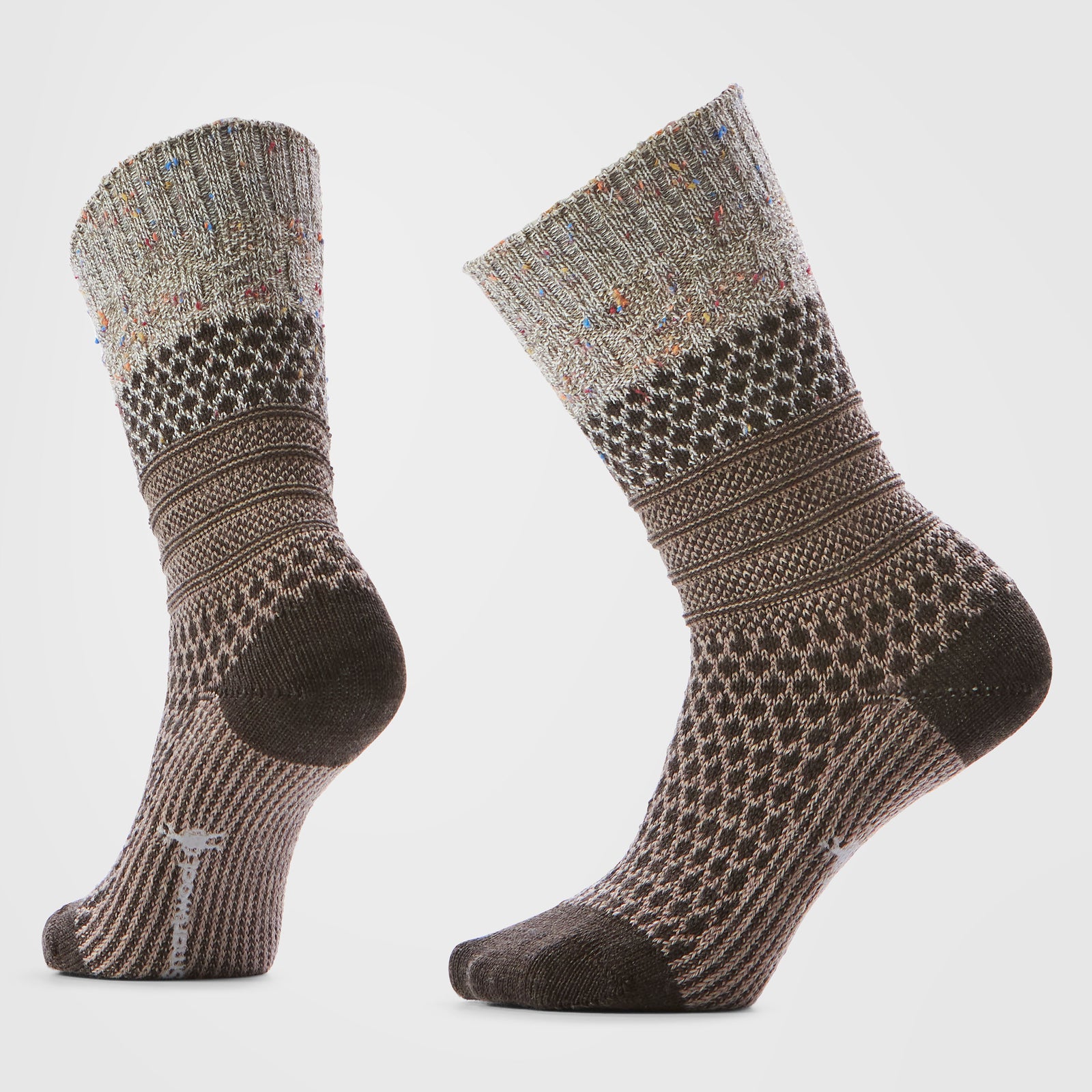 Women's Everyday Cozy Popcorn Cable Crew Socks Deep Navy - ver - 1