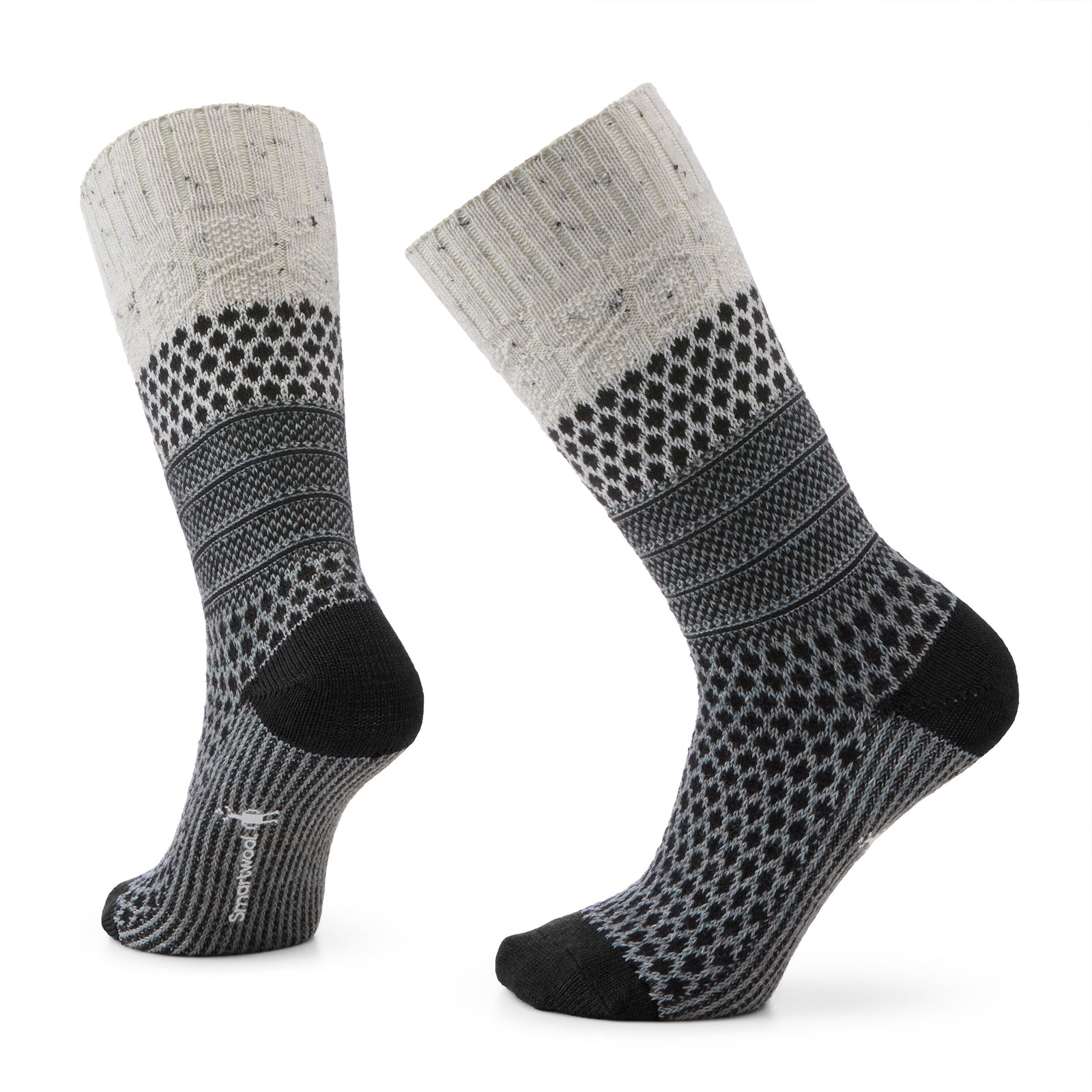Women's Everyday Cozy Popcorn Cable Crew Socks Deep Navy - ver - 1