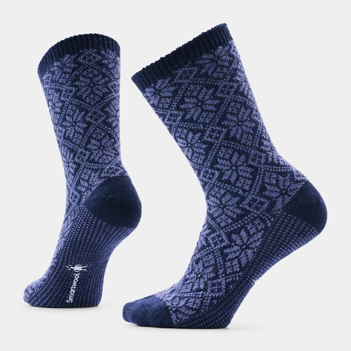 Women's Everyday Cozy Traditional Snowflake Crew Socks