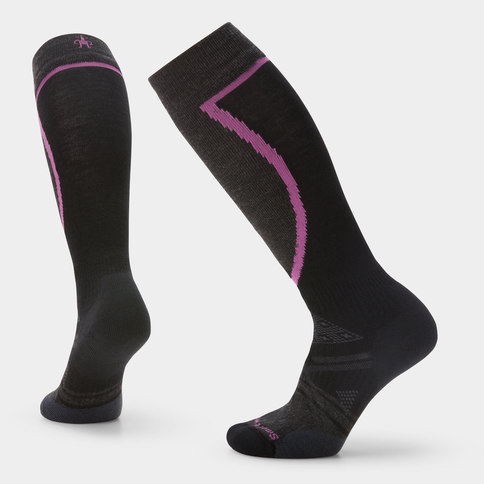 Women's Ski Over The Calf Socks Purple Iris - ver - 1