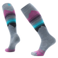 Women's Ski Pattern Over The Calf Socks Ash - ver - 1