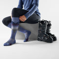 Chaussette sous-genou ski à motif pour femmes  - voir - 2