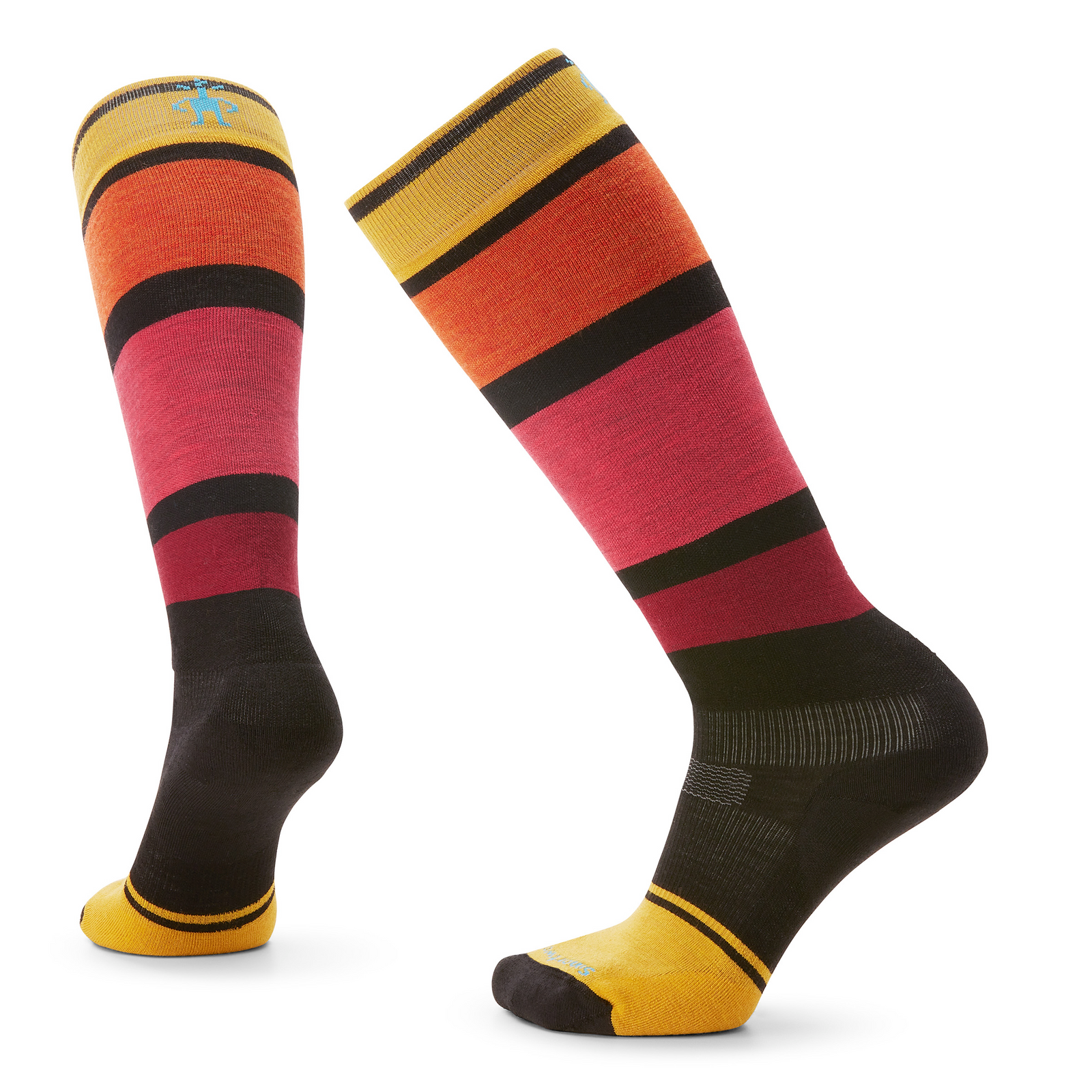 Women's Snowboard Over The Calf Socks Wild Salmon - ver - 1