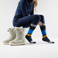 Women's Snowboard Over The Calf Socks Wild Salmon - ver - 2