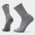 Everyday Solid Rib Crew Socks Medium Gray - ver - 1
