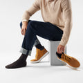Everyday Solid Rib Crew Socks Medium Gray - ver - 2