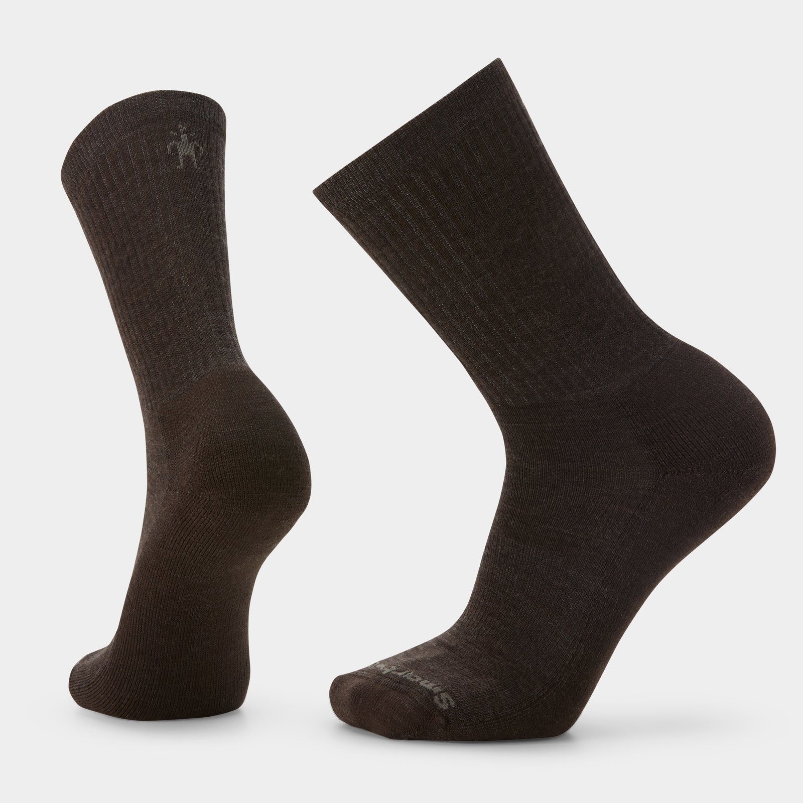 Everyday Solid Rib Crew Socks Medium Gray - ver - 1