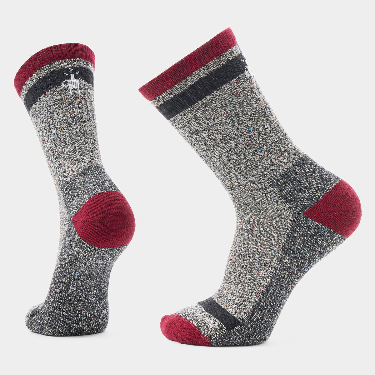 Everyday Cozy Larimer Crew Socks Tibetan Red - 1