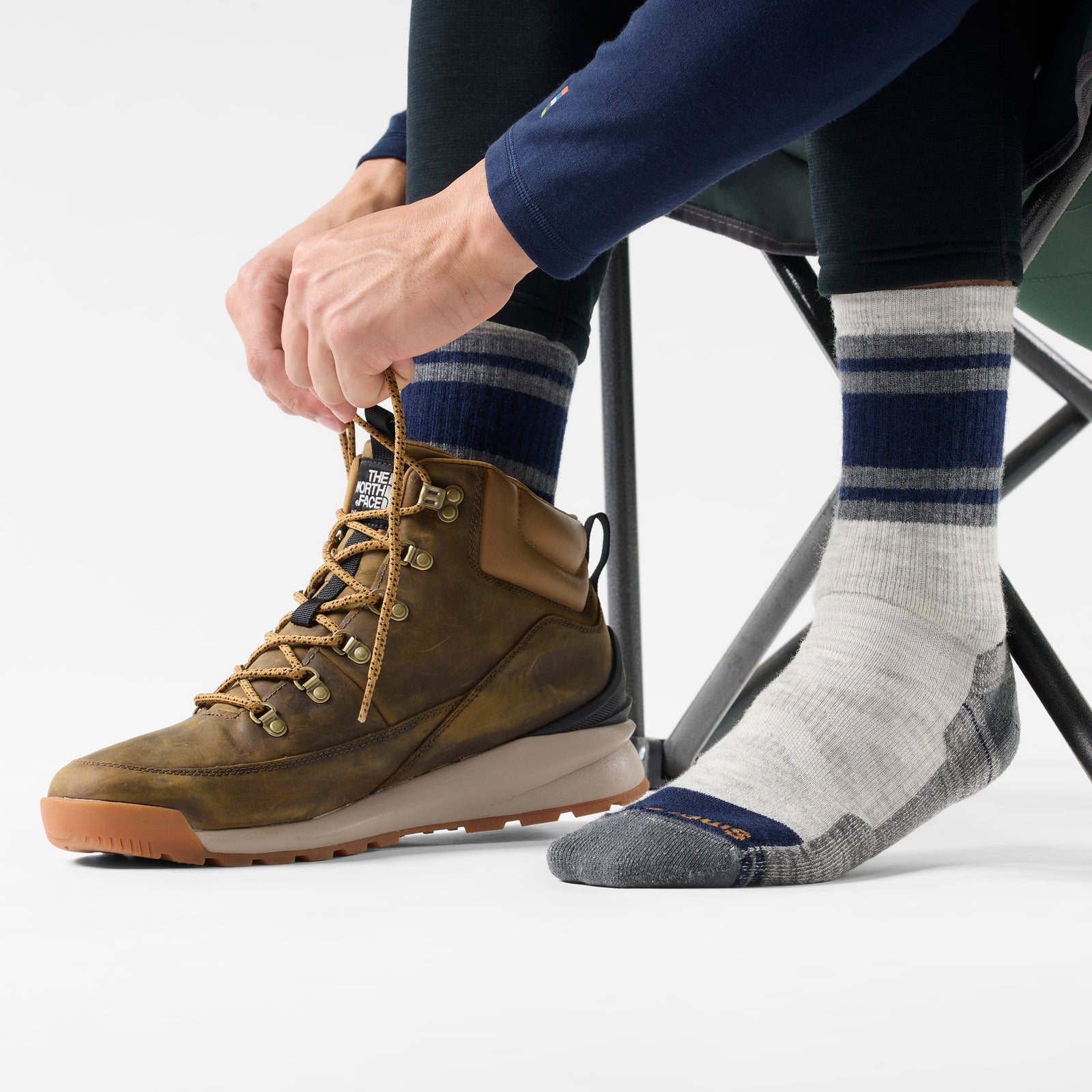 Hike Lolo Trail Crew Socks Medium Gray - ver - 2