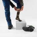 Hunt Tall Crew Socks Military Olive - ver - 2