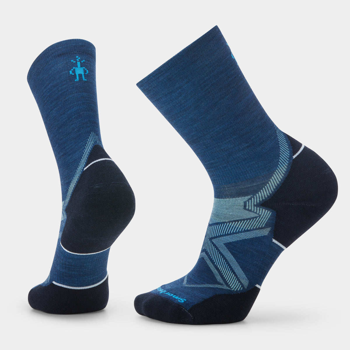 Run Cold Weather Crew Socks Alpine Blue - 1